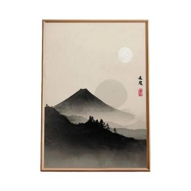 Imagem de Arte De Parede De Pinheiro Antigo Sem Moldura, Decoração Zen Japonesa 