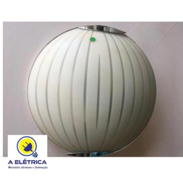 Imagem de plafon redondo bronzearte 30cm de diametro com garras metalicas