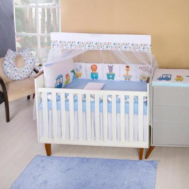 Imagem de Kit Berço Americano Almofadinhas Bebê Menino 13 peças - Avm Enxovais, 