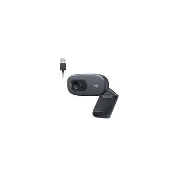 Imagem de Webcam HD Logitech C270, 720p, 30 FPS, Microfone Integrado, USB 2.0 - 960-000694
