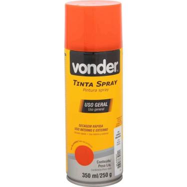 Imagem de Tinta Em Spray Laranja, 350 Ml/250 G, Vonder Laranja