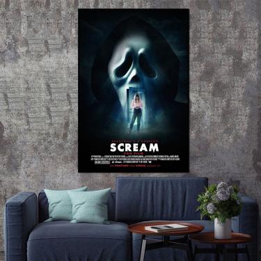 Imagem de Pôster, pintura em tela, filme de terror, Scream, Ghostface, 40x60cm