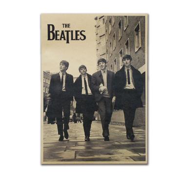 Imagem de Pôster The Beatles Retro Vintage 51,5x36cm | Papel