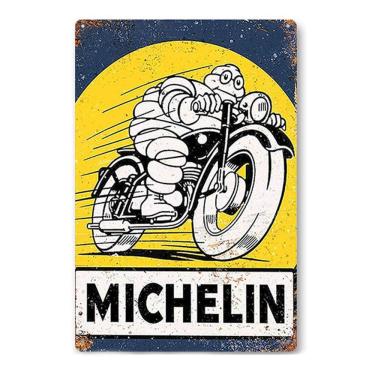 Imagem de Decoração de parede, pintura em ferro, metal, estanho, cartaz Michelin