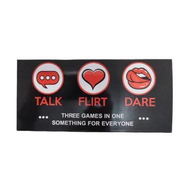 Imagem de Jogo de cartas Talk Flirts Dares Fun para adultos, adolescentes e cria