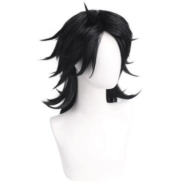 Imagem de Cosplay Wig Identitys Rains Pearl Anime Traje sintético - yiweisai