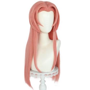 Imagem de Peruca de cosplay Harunos Sakuras, traje de anime com cabelo sintético