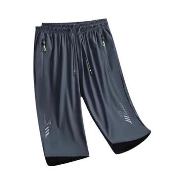 Imagem de Shorts Masculinos De Secagem Rápida Para Corrida E Academia Com Bolso 