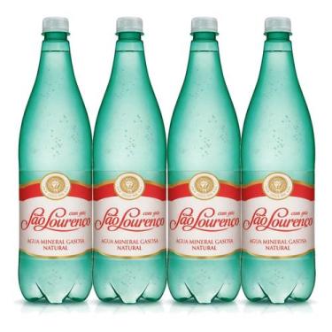 Imagem de Kit 4 Água Mineral Com Gás São Lourenço Pet 1,26L