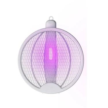 Imagem de Raquete Mata Mosquitos 4 em 1 Eletrico Luz UV Automatico Mosca Pernilongo Mosquito Inseto Repelente Dobravel Recarregavel Sala Quarto Mesa Parede Armadilha