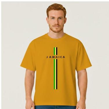 Imagem de Camiseta Oversized Masculina Jamaica Exclusiva Algodão Premium-Masculino