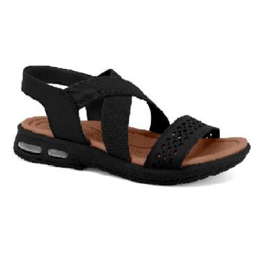 Imagem de Sandalia usaflex laser ref ud14002 feminino, 37, Preto, Marrom