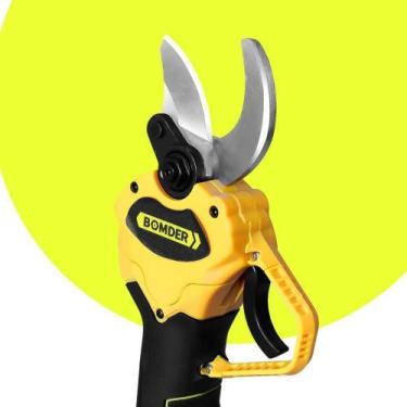 Imagem de Alicate Poda Galho Eletrico Tesoura Suiça 21v Profissional Amarelo E P