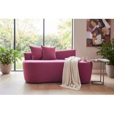 Imagem de Namoradeira Sofá Feijão Hana 130cm Orgânica Veludo - Mansão Decor