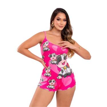 Imagem de Pijama Feminino Macaquinho Personagem Roupa de Dormir - Aunika Moda In