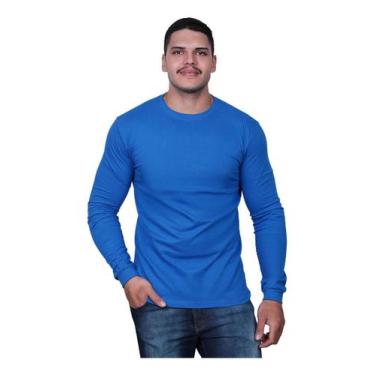 Imagem de Camisa Térmica Segunda Pele Proteção Solar Uv - Techmalhas, Azul royal