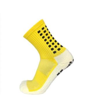 Imagem de Meia Cano alto Futebol Antiderrapante Trusox, Amarelo