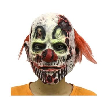 Imagem de Máscara De Palhaço Zumbi De Terror Com Crânio, Capacete De Látex, Aces