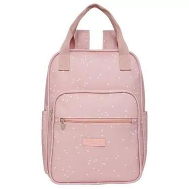 Imagem de Mochila de Maternidade Pirulitando Baby Bolinhas Rosa-Unissex