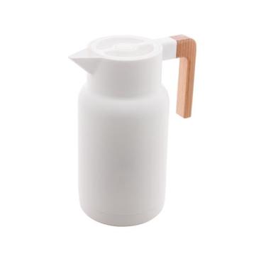 Imagem de Garrafa Térmica Com Cabo de Madeira Bambu 1L Lyor - Chá Café Leite - A