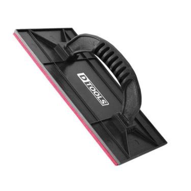 Imagem de Desempenadeira Plástica 15x26cm Com Borracha Reforçada - Ideal Para Massa Fina E Acrílica