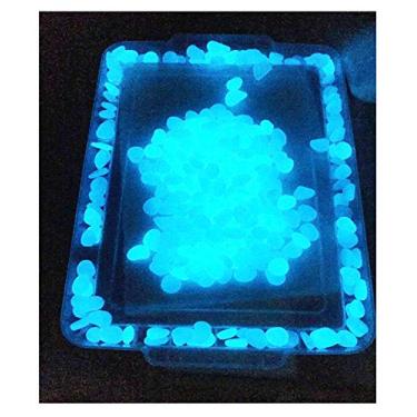 Imagem de Pedras brilhantes E-Uli Crescem no Escuro Pebbles Jardim Pedras Brilhantes Pedras Luminosas para Caminhadas Decoração Externa Aquário Peixe Tanque Jardim Pedras Decorativas para Caminho Gramado Passeios (100 peças)