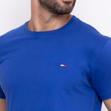 Imagem de Camisetas Vih Triny Básicas Masculina em Algodão Premium no Estilo Bordado França-Masculino