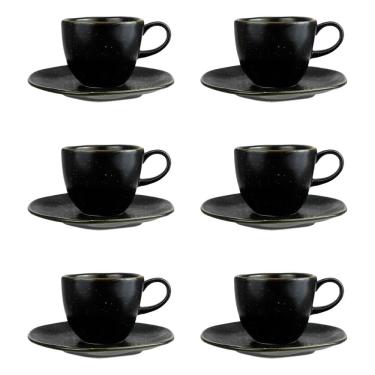 Imagem de Conjunto de Xícara de Chá com Pires 06 Peças Ryo Volcano Oxford