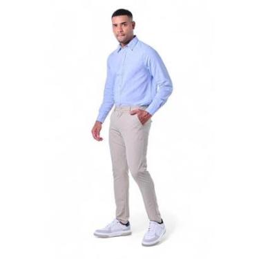 Imagem de Calça Masculina Microfibra Barra Italiana-Masculino