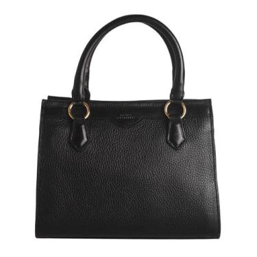 Imagem de Bolsa Tote De Couro Dayane Magalhães Preta - DM, Preto, UN