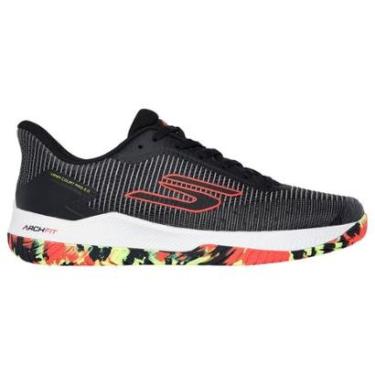 Imagem de Tênis Skechers Viper Court Pro 2.0 Preto e Vermelho Masculino-Masculino