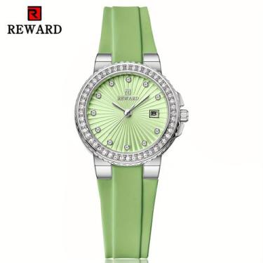Imagem de Relógio Feminino REWARD 2025 Novo, e de Silicone, Calendário de Luxo -