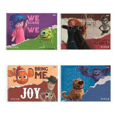 Imagem de Caderno cartografico 1/1 espiral 60f pixar disney  - SD inovações