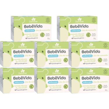 Imagem de 8UN Sabonete Vegetal Bebe Vida Cha de Camomila 90g Davene