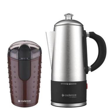 Imagem de Cafeteira e Moedor Cadence 1,5 Litros Gran Italiana Inox, 220 Volts, 2