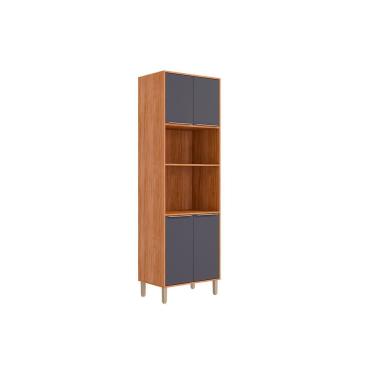 Imagem de Paneleiro Cozinha Modulado Celeste c/ 4 Portas 70cm Cinamomo/Titanium MGM