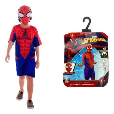 Imagem de Fantasia Homem Aranha com Máscara Tamanho M - Novabrink