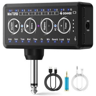 Imagem de Amplificador de Guitarra Donner Mini Turbo - 10 Modelos de Amplificado