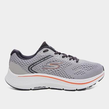 Imagem de Tênis Skechers Go Run Consistent 2 Masculino, Cinza, Laranja, 44