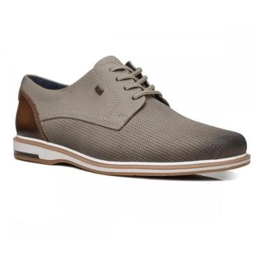 Imagem de Sapato Casual Em Couro Pegada 125113 Masculino, Areia conhaque, 39