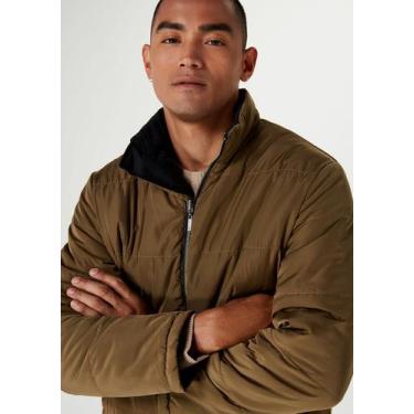 Imagem de Jaqueta Masc Hering Puffer Dupla Face Preto/Oliva KGE21BSI, M, Preto