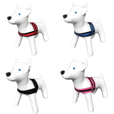Imagem de Peitoral C/ Guia Nylon Duplo Reforçado Cães Porte Grande n5 - Mirante 