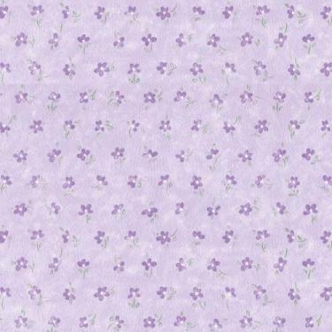 Imagem de Papel de Parede Bobinex 8068 Vinilizado - Flores Lilás (Rolo 10m x 52c