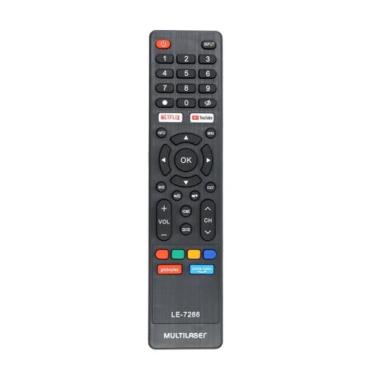 Imagem de Controle remoto para tv multilaser led netflix youtube globoplay prime