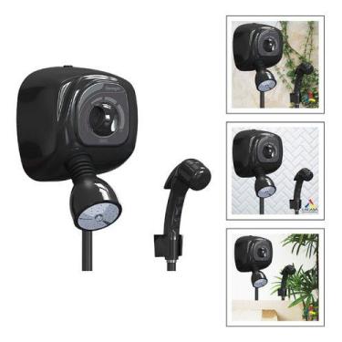 Imagem de Chuveiro Ducha Quadrado Preto Ducha Florenza Cardal, 7800 W/Preto, 220
