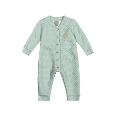 Imagem de Macacão Matelassê Lurex Verde Infantil Colorittá, M, Verde