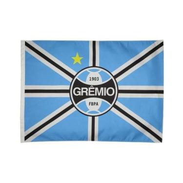 Imagem de Bandeira Oficial do Grêmio 90x1,28m Dupla Face 2 Panos - BC ARTS ESPOR