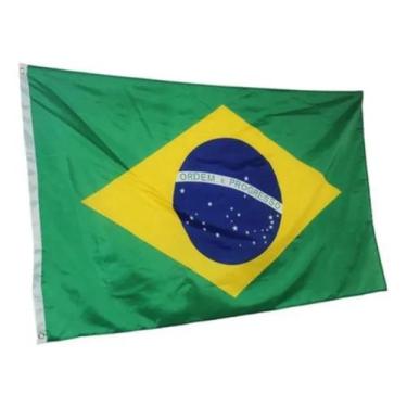 Imagem de Bandeira Do Brasil Grande para bastao Poliéster - Sem marca
