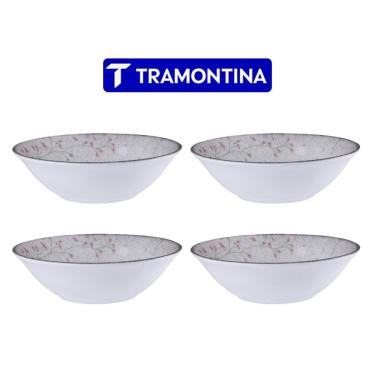 Imagem de Conjunto 4 Tigelas Bowls Floralis Porcelana 18 cm Tramontina