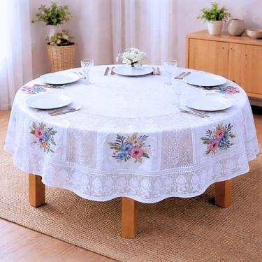 Imagem de Toalha de Mesa Renda Redonda Estampada - FOX ENXOVAIS